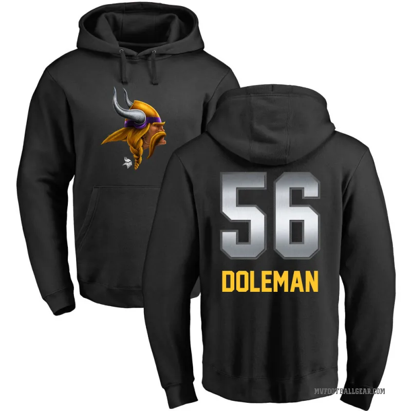 Chris Doleman Men's Black Minnesota Vikings Midnight Mascot Pullover Hoodie