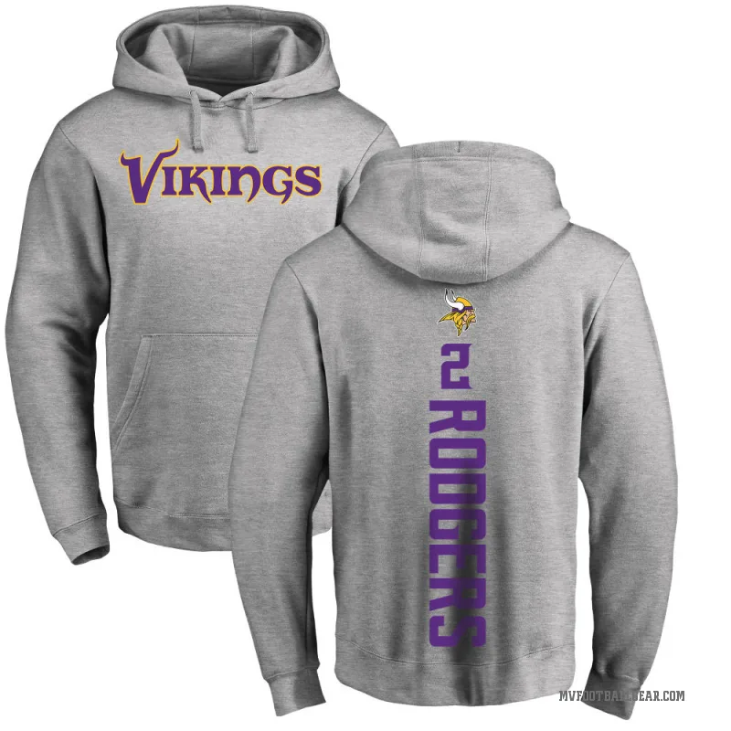 Isaiah Rodgers Youth Minnesota Vikings Pro Line Ash Backer Pullover Hoodie