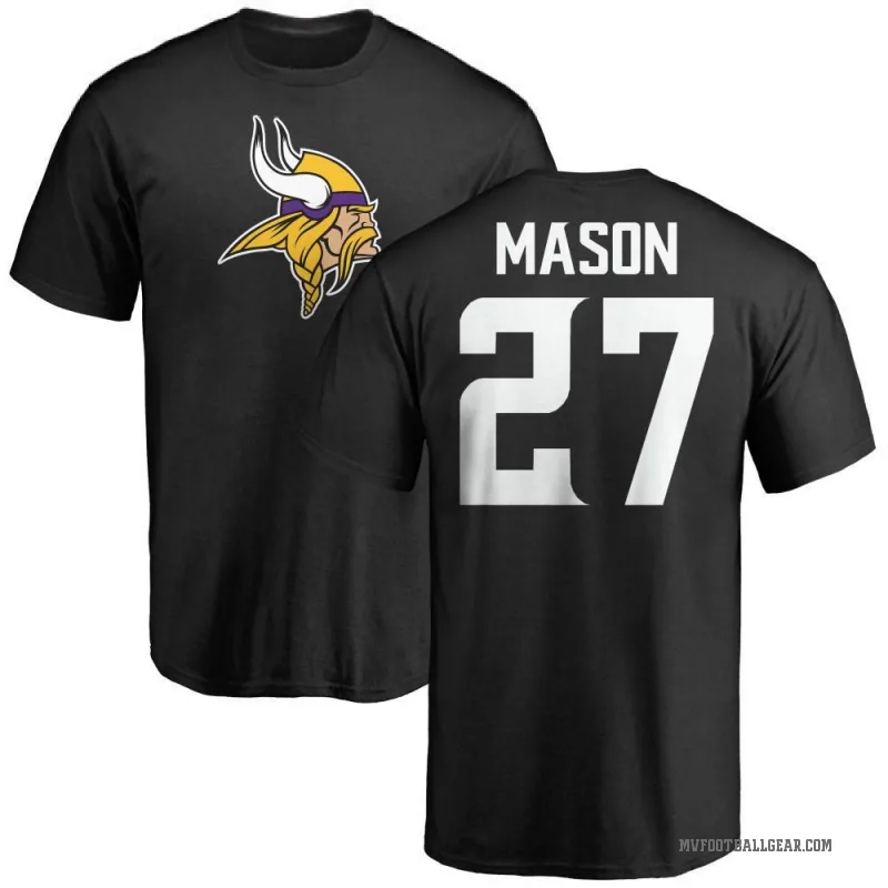 Jordan Mason Men's Black Minnesota Vikings Logo T-Shirt -